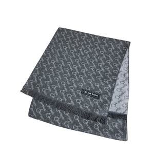 Celine Dion VIP Scarf Merch 2019 Courage Tour Cashmere Gray Fringe Long